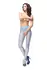 MissO P101 Sheer Tights with Comfort Opening Light Blue L/XL