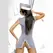 Obsessive Stewardess L/XL Uniform Set with Accessories, Navy Blue