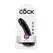 King Cock 6 Inch Intimate Model Black - Textured Suction Base