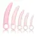 CalExotics Inspire Silicone Dilator Set 5-Piece Ergonomic Pastel Pink