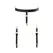 Bijoux Indiscrets MAZE Adjustable Suspender Belt Black Vegan Leather