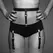 Bijoux Indiscrets MAZE Adjustable Suspender Belt Black Vegan Leather