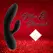 FeelzToys Lea Black Glitter Dual-Motor Intimate System Waterproof 202mm