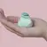 Dame Products FIN Jade - Compact Finger-Worn Vibration Device, Green