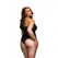 Baci Lace Bodysuit Black Queen Size - Elegant Floral Pattern Lingerie