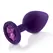 Rianne S Booty Plug Set Purple - 3 Sizes, Silicone, Gemstone Base