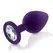 Rianne S Booty Plug Set Purple - 3 Sizes, Silicone, Gemstone Base