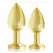 Rianne S Luxury Gold-Plated Plug Set with Gem Accents - 2 Sizes