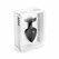 Diogol Anni Round Black 30 mm Aluminium Luxury Plug with Crystal