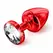 Diogol Anni Round Red 30 mm Aluminum Luxury Model with Crystal Accent