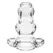 Perfect Fit Double Tunnel Plug XL Transparent - Wide Channel System