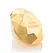 Bijoux Indiscrets Twenty One Vibrating Diamond - Gold-Plated Massager, 4.6x6.5cm