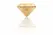 Bijoux Indiscrets Twenty One Vibrating Diamond - Gold-Plated Massager, 4.6x6.5cm