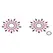 Petits Joujoux Gloria Decorative Black & Pink Body Jewelry Set