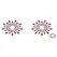 Petits Joujoux Gloria Body Jewelry Set Black & Red 200 Crystals