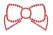 Bijoux Indiscrets Mimi Bow Red Decorative Body Accessories Set of 2