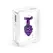 Diogol Ano Ribbed Intimate Plug 35mm Purple with Swarovski Crystal