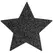 Bijoux Indiscrets Flash Star Black Reusable Body Art Stickers