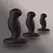 Nexus Anal Kit - Set of 3 Silicone Intimate Training Plugs Black