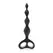 Plaisirs Secrets Anal Chain Black Silicone Flexible 26cm with Lubricant