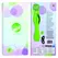 Jopen Lust L5 Rechargeable Silicone Massager Green 19.75cm Waterproof