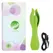 Jopen Lust L5 Rechargeable Silicone Massager Green 19.75cm Waterproof