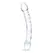 Glas Double Trouble Glass Intimate Wand, Textured, 23.5 cm, Transparent