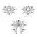 Petits Joujoux Gloria Body Jewelry Set Black & Purple, 300 Crystals