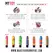 MyToy Vibrator Kit Blue & Pink - Customizable Silicone Model 13.3cm