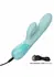 Aura Dual Ripple Silicone Massager 10 Modes Waterproof USB Blue