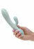 Aura Dual Ripple Silicone Massager 10 Modes Waterproof USB Blue