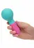 CalExotics Naughty Bits To The Max Wand Mini Massager, 10 Modes, Waterproof, Purple