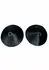 Kinky Diva PU Leather Nipple Covers Ring Black Reusable Adhesive