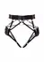 Luxury Harness Briefs Adjustable Satin Straps Black Universal Fit
