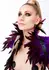 Feather Shoulder Wrap Elegant Satin Band Black Adjustable Fit