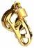 Mr. Steel Chastity Cage Gold - Secure Stainless Steel System, Adjustable