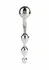 Mr. Steel Twisted Desire Bulb Wand Stainless Steel Ergonomic Tool