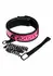 Sportsheets Collar Adjustable Vinyl-Neoprene Black with Leash 657447091667
