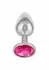 Jewel Small Rose Plug Metallic Intimate Accessory with Gem Accent