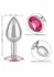 Jewel Small Rose Plug Metallic Intimate Accessory with Gem Accent