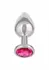 Jewel Large Rose Plug Metallic Intimate Accessory with Gem Accent