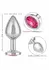 Jewel Large Rose Plug Metallic Intimate Accessory with Gem Accent
