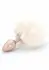 ToyJoy HAPPINESS Enchanting Bunnytail Aluminum Plug with Faux Fur Tail Silver
