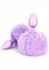 ToyJoy HAPPINESS Enchanting Bunnytail Aluminum Plug with Faux Fur Tail Silver