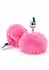 ToyJoy HAPPINESS Enchanting Bunnytail Aluminum Plug with Faux Fur Tail Silver