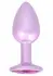 ToyJoy HAPPINESS Shine Like A Star Plug with Gemstone Accent, Silicone, Black