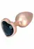 ToyJoy HAPPINESS Time To Shine Plug Heart-Shaped Gem Aluminum Silver S