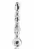 TOYJOY GLASS WORXX Sparkle Wand - Glass Intimate Massager, Wavy Design