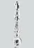 TOYJOY GLASS WORXX Sparkle Wand - Glass Intimate Massager, Wavy Design
