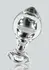 TOYJOY GLASS WORXX Brilliant Anal Star Glass Plug, Bulbous Tip, Clear